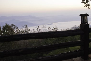 Sabah dağ ve doğa Nan, Thailand.
