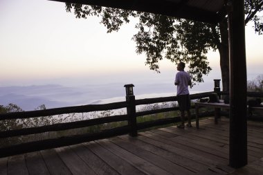 Sabah dağ ve doğa Nan, Thailand.