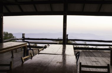 Sabah dağ ve doğa Nan, Thailand.