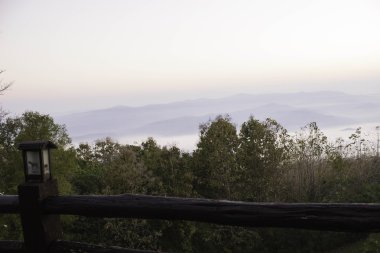 Sabah dağ ve doğa Nan, Thailand.