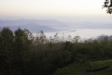Sabah dağ ve doğa Nan, Thailand.