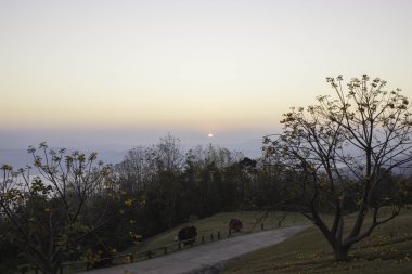 Sabah dağ ve doğa Nan, Thailand.