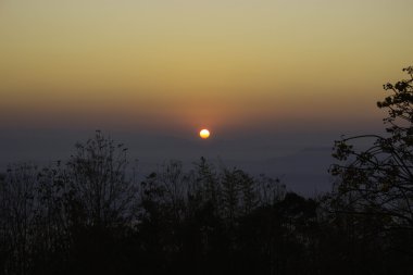 Sabah dağ ve doğa Nan, Thailand.
