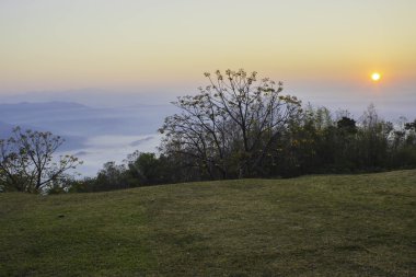 Sabah dağ ve doğa Nan, Thailand.