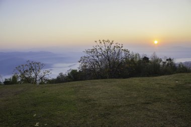 Sabah dağ ve doğa Nan, Thailand.