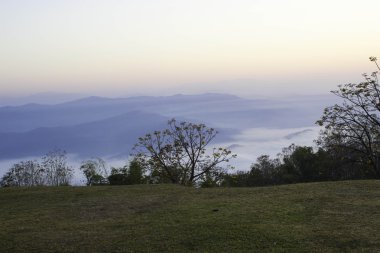 Sabah dağ ve doğa Nan, Thailand.