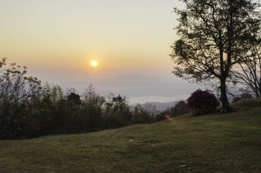 Sabah dağ ve doğa Nan, Thailand.