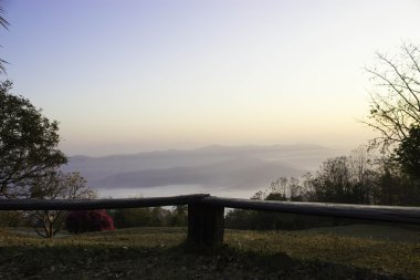 Sabah dağ ve doğa Nan, Thailand.