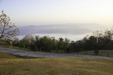 Sabah dağ ve doğa Nan, Thailand.