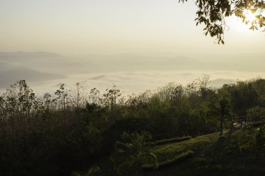 Sabah dağ ve doğa Nan, Thailand.