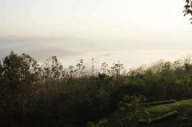 Sabah dağ ve doğa Nan, Thailand.