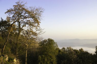 Sabah dağ ve doğa Nan, Thailand.
