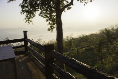 Sabah dağ ve doğa Nan, Thailand.