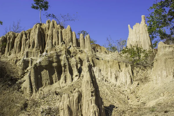 Suelo poste maravilloso Nan, Tailandia — Foto de Stock