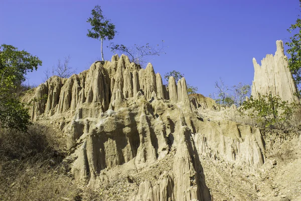 Suelo poste maravilloso Nan, Tailandia — Foto de Stock