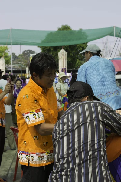 Festival de grinaldas de arroz, THAILAND — Fotografia de Stock