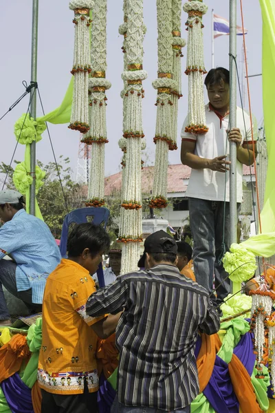 Rijst kransen Festival, Thailand — Stockfoto