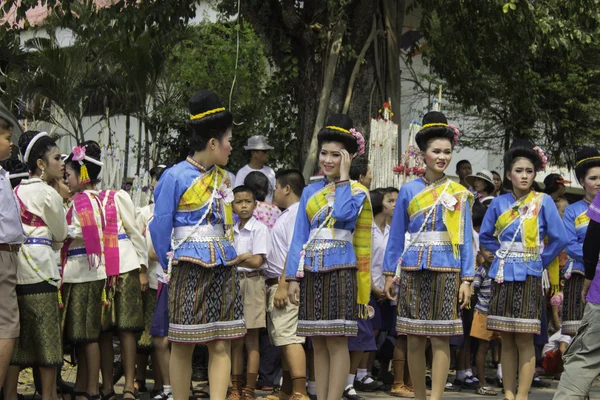 Pirinç çelenk Festivali, Tayland — Stok fotoğraf