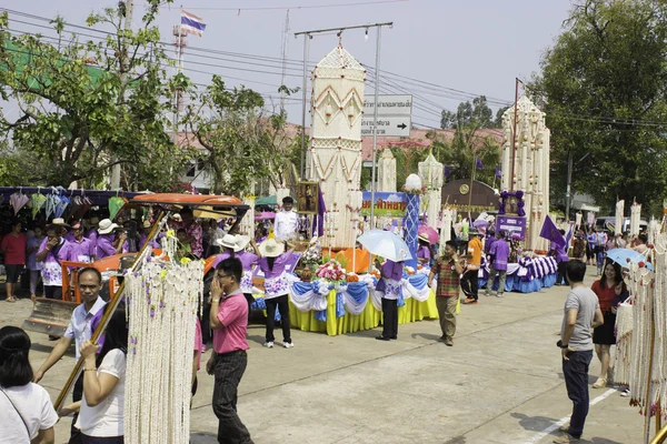 Festival de grinaldas de arroz, THAILAND — Fotografia de Stock