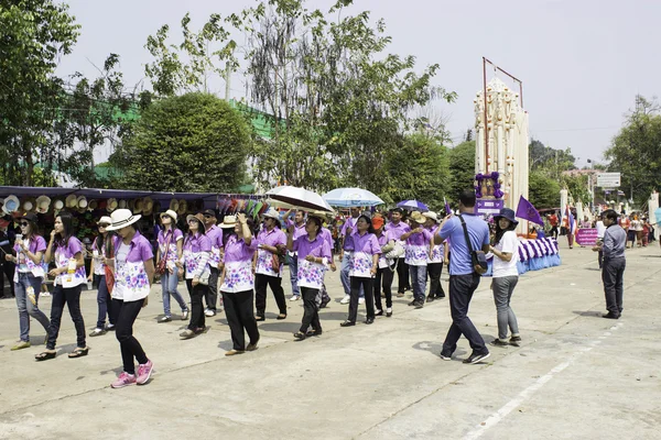 Festival de grinaldas de arroz, THAILAND — Fotografia de Stock