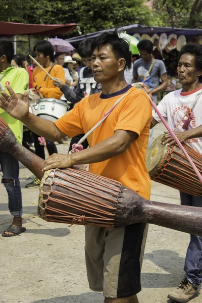 Festival de grinaldas de arroz, THAILAND — Fotografia de Stock