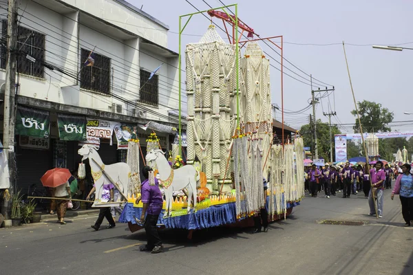 Festival de grinaldas de arroz, THAILAND — Fotografia de Stock