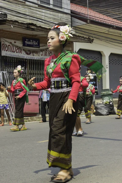 Festival de grinaldas de arroz, THAILAND — Fotografia de Stock