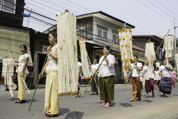 Rice kransar Festival, Thailand — Stockfoto