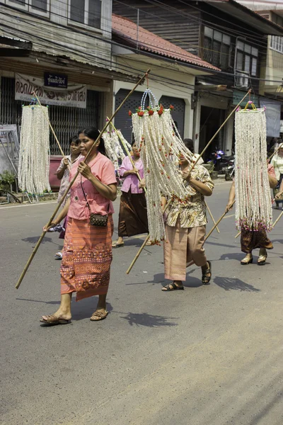 Festival de las Coronas de Arroz, TAILANDIA — Foto de Stock