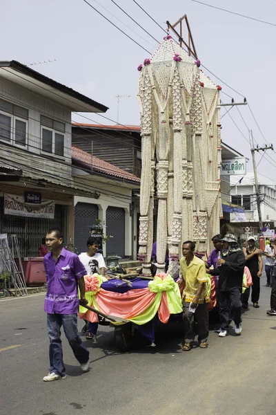 Rijst kransen Festival, Thailand — Stockfoto