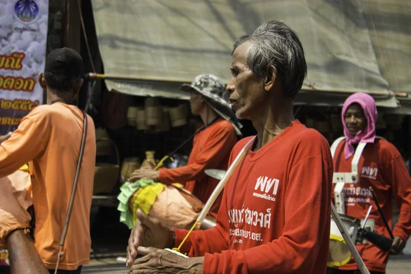 Festival de grinaldas de arroz, THAILAND — Fotografia de Stock