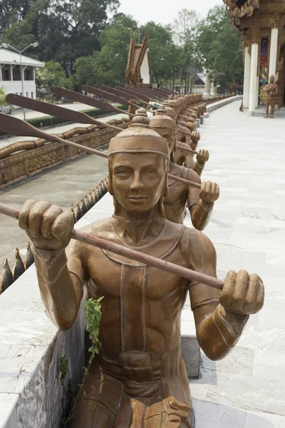 Plaatsen van aanbidding en tempel kunst van Thailand. — Stockfoto