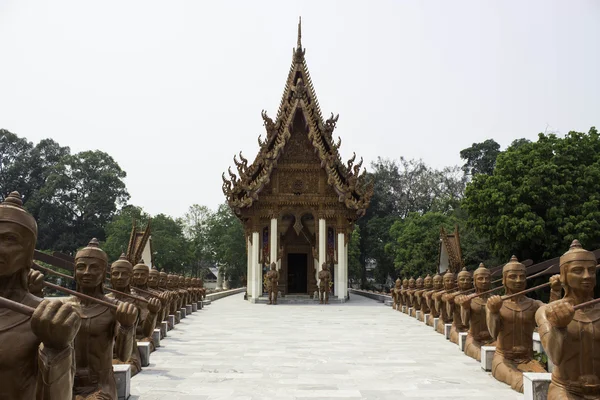 Plaatsen van aanbidding en tempel kunst van Thailand. — Stockfoto