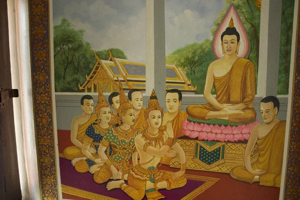 Luoghi di culto e arte tempio della Thailandia . — Foto Stock