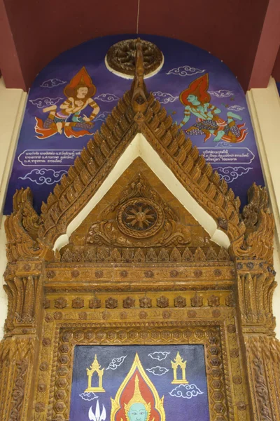 Plaatsen van aanbidding en tempel kunst van Thailand. — Stockfoto