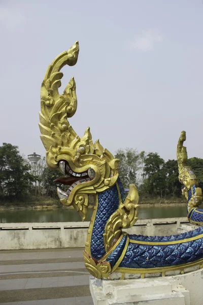 Platser för tillbedjan och tempel konst av Thailand. — Stockfoto