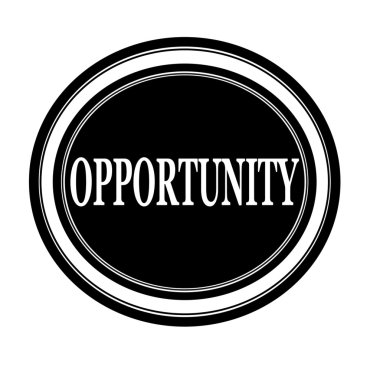 Fırsat beyaz Damga metni siyah