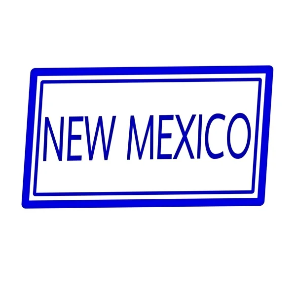 Nuevo México texto de sello azul en blanco — Foto de Stock