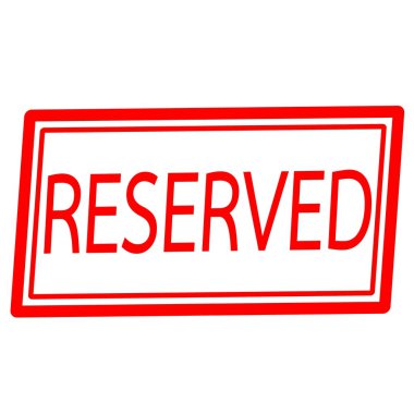 Beyaz üzerine ayrılmış kırmızı pul metni