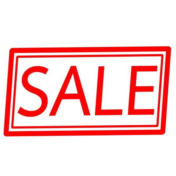 SALE red stamp text on white — Stock Photo, Image