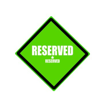 Yeşil arka plan üzerinde ayrılmış beyaz damga metni