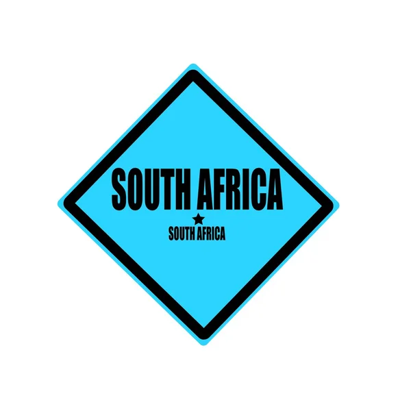 Dél-Afrika fekete bélyegzőszöveg a kék háttér — Stock Fotó