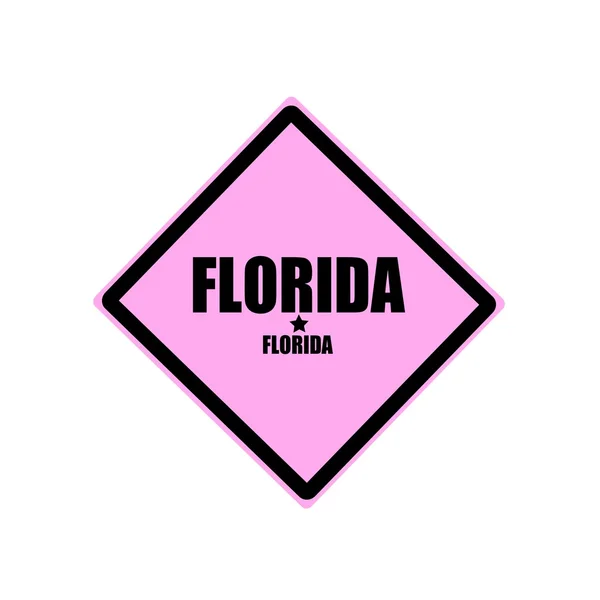 Florida svart stämpel text på rosa bakgrund — Stockfoto