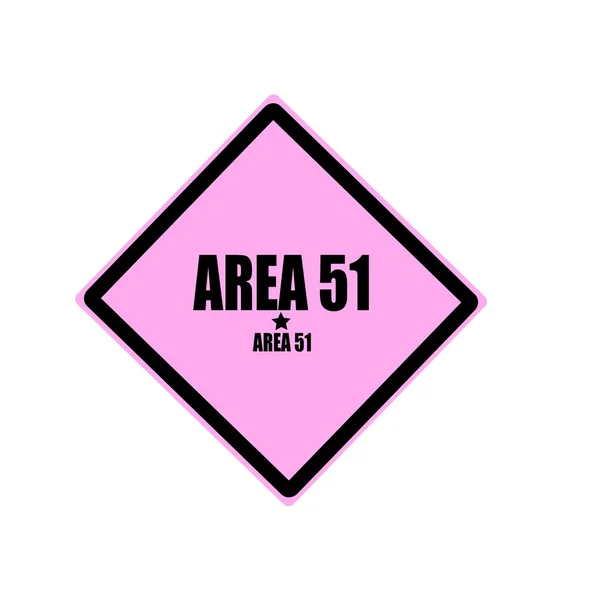 Area 51 svart stämpel text på rosa bakgrund — Stockfoto