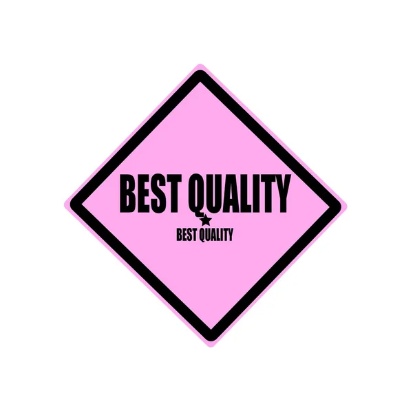 Bester Qualität schwarzer Stempeltext auf rosa Hintergrund — Stockfoto