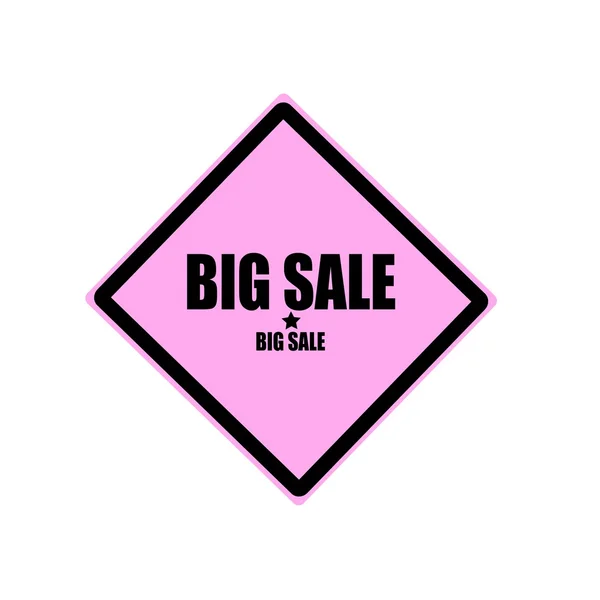 Grande venda texto carimbo preto no fundo rosa — Fotografia de Stock