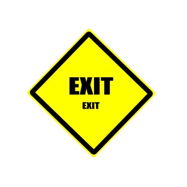 siyah damga metni sarı kağıt üzerinde çıkış