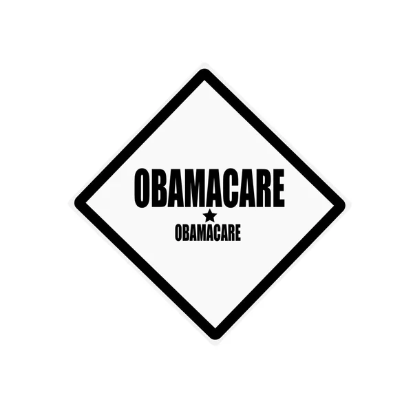 白い背景に obamacare 黒スタンプ テキスト — ストック写真