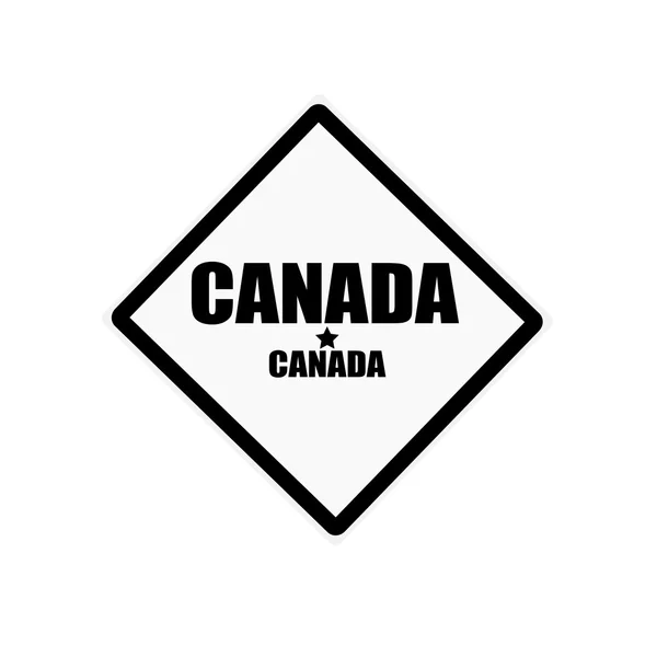 CANADA black stamp text on white background — Stock Photo, Image