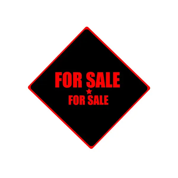 Pro prodej červené razítko text na černém pozadí — Stock fotografie